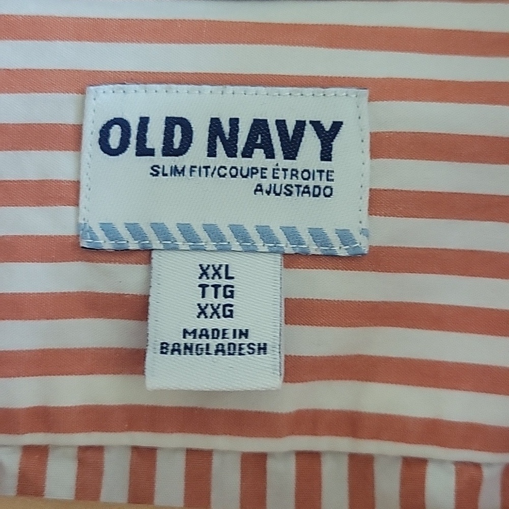 Old Navy Slim Fit Button-Down Shirt β Size XXL (GUC) - Picture 3 of 5